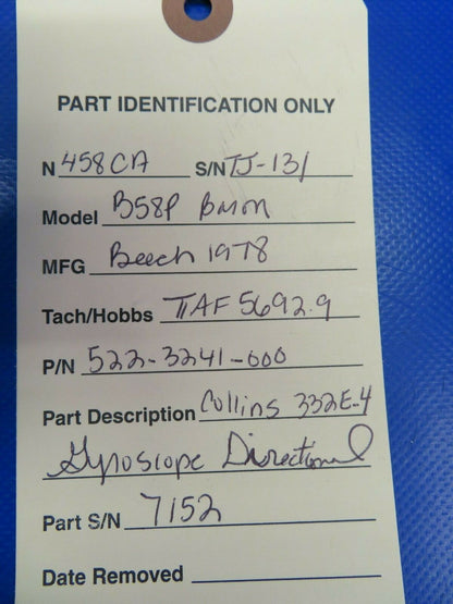 Collins 332E-4 Gyroscope Directional w/ Shock Mount 522-3241-000 (0320-432)