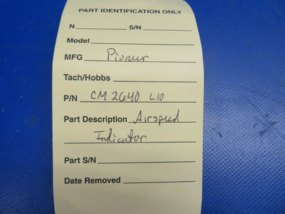 Cessna Pioneer Airspeed Indicator P/N CM2640 L10 (0720-477)