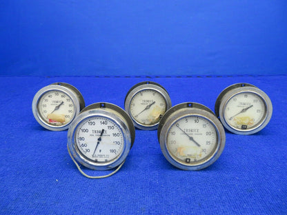 Vintage Gauges Aircraft / Aviation Engine Test Cell - Steampunk LOT (0422-11)