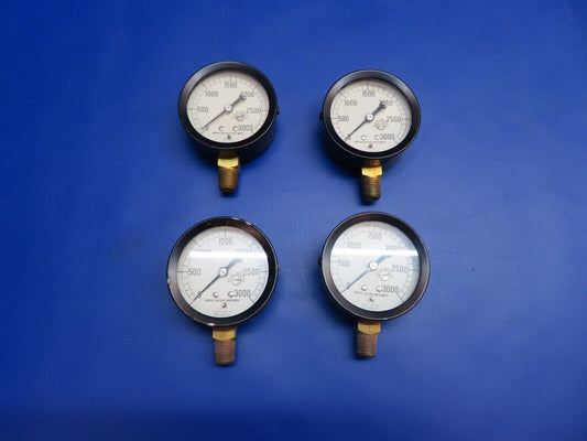 Marsh Instrument Company Gauge 0-3000 PSI LOT OF 4 NOS (0922-769)