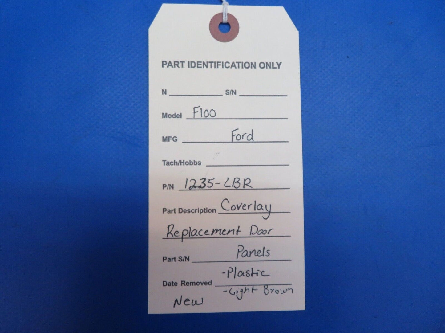 Ford F-100 Coverley Replacement Door Panels - Plastic P/N 12-35-LBR (1022-825)