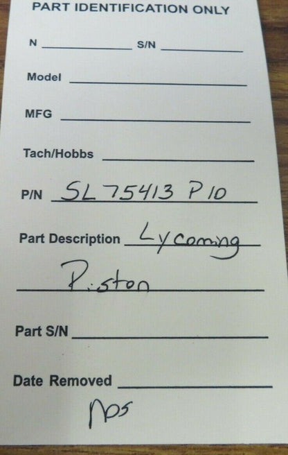 Lycoming Piston NOS P/N SL75413P10 (0222-440)