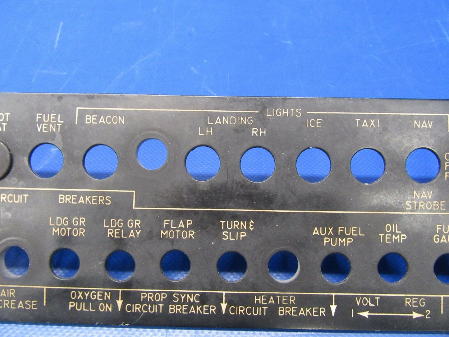Beech Baron 95-B55 Electroluminescent Panel 58-970000-37 (1018-385)
