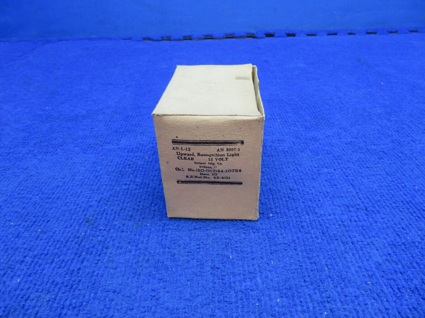 Aviation Upward Recognition Light Clear Lens P/N AN3097-1 NOS (0622-422)