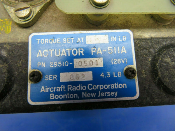 Cessna 310P ARC PA-511A Actuator & Servo Motor 28 V P/N 29510-0501 (0620-749)