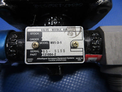 Allied Signal NV1-3-1 Needle Air Valve P/N 45AS63001-005 (0224-644)
