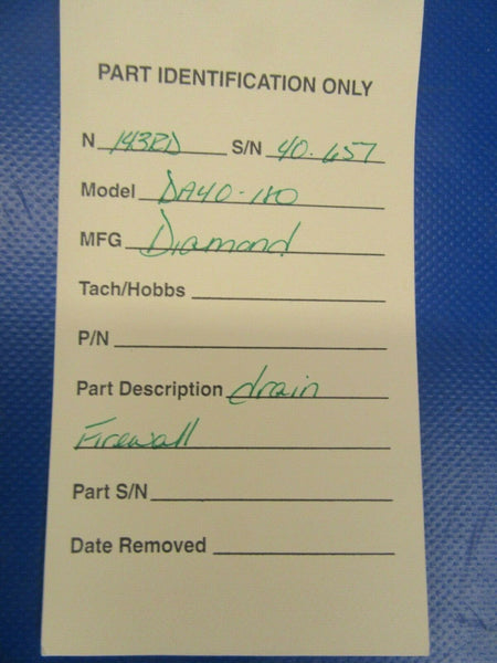 Diamond DA40-180 Drain Firewall (0319-269)