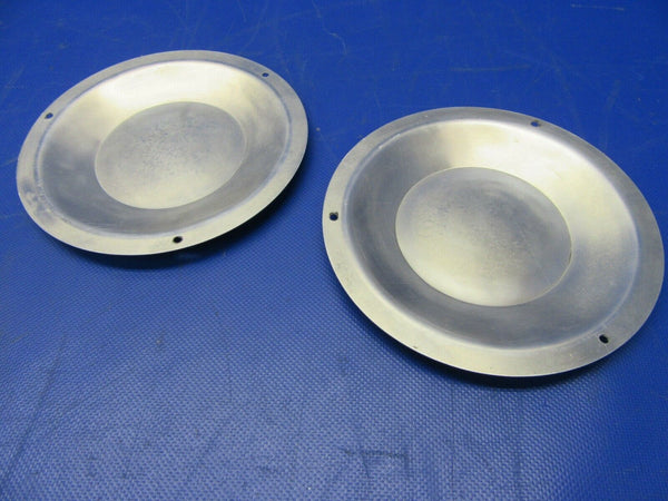 Pair of Polished Aluminum Wheel Covers - fits Cleveland 6.00 x 6 (1021-228)