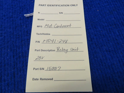 Mid-Continent Relay Unit 28V P/N MD41-248 (0322-342)