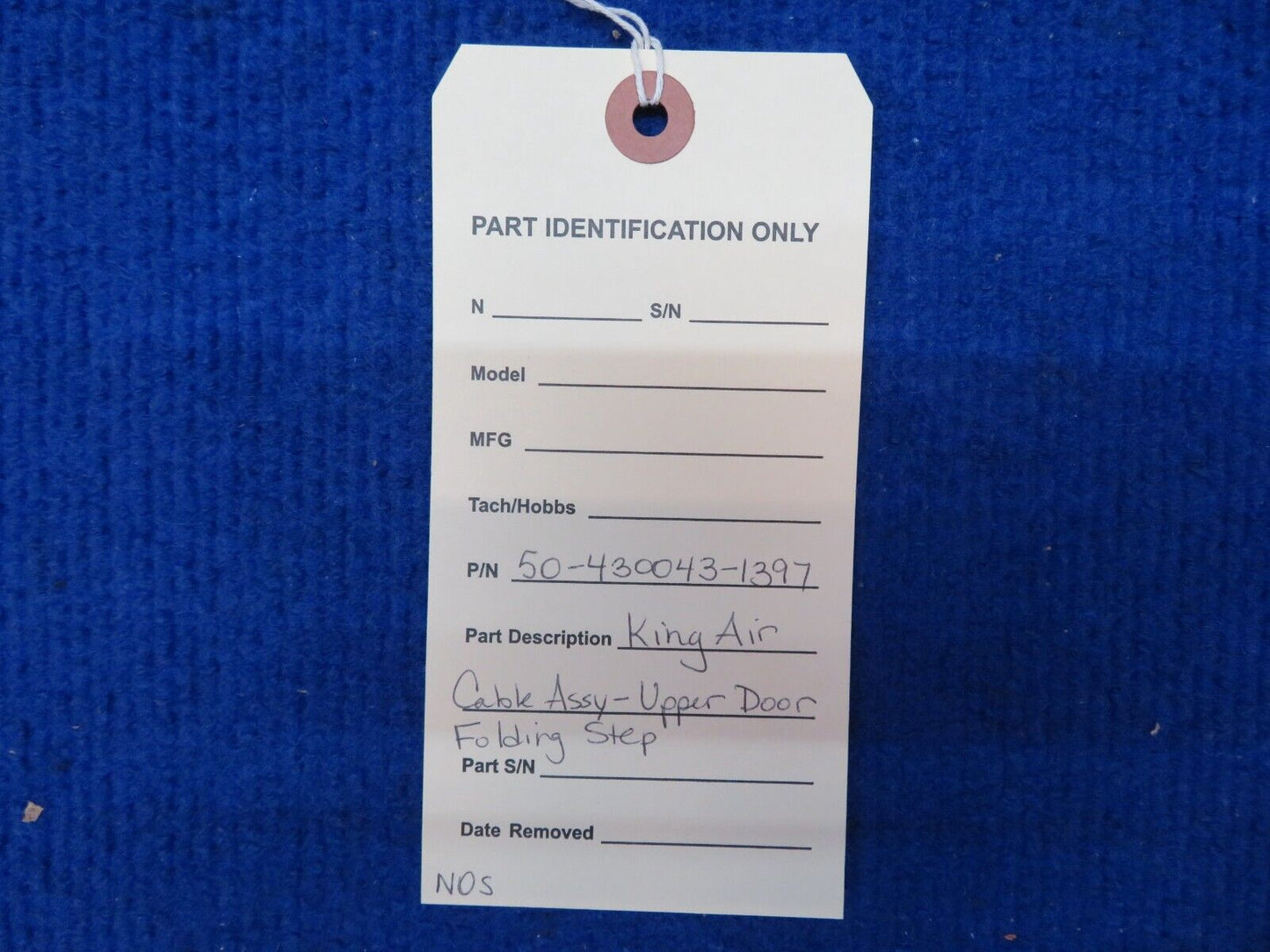 King Air Cable Assy - Upper Door Folding Step P/N 50-430043-1397 NOS (0822-561)