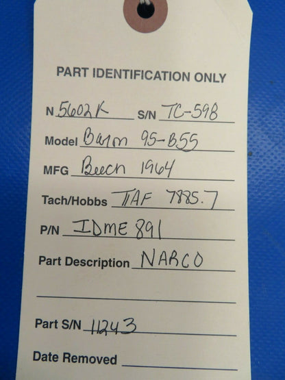 NARCO Avionics IDME 891 VOR LOC Glideslope Marker Beacon Indicator (0120-53)