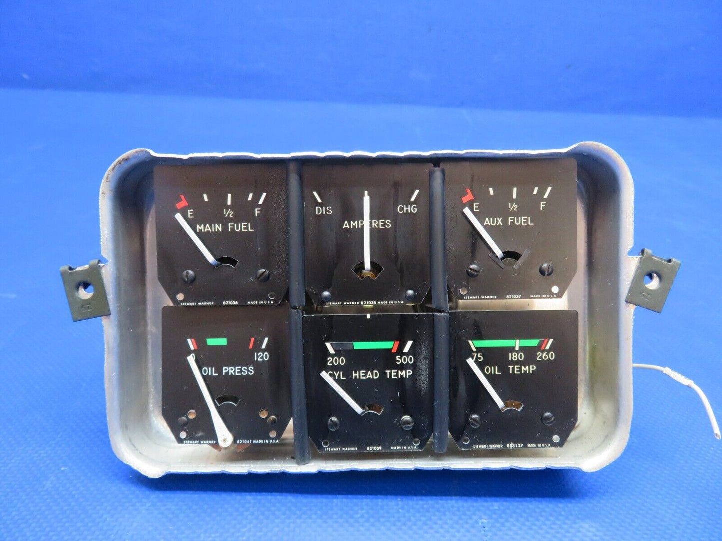 Bellanca 17-30A Stewart Warner Cluster Gauge P/N 436405 w/ WARRANTY (0224-1511)