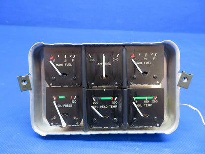 Bellanca 17-30A Stewart Warner Cluster Gauge P/N 436405 w/ WARRANTY (0224-1511)