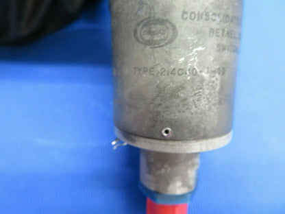 Consolidated Controls Pressure Switch 214C 40-1-49 Piper PA-34-200T (0820-14)