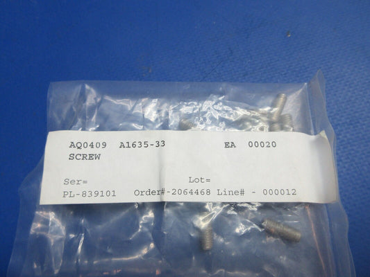 McCauley Threaded Propeller Screw LOT OF 13 P/N A1635-33 (0523-402)