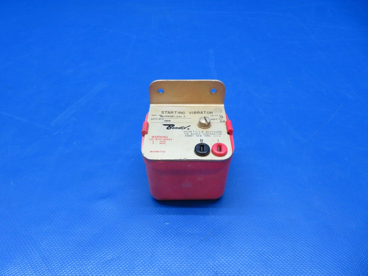 Bendix Starting Vibrator 24v P/N 10-176487-242B TESTED (0124-291)