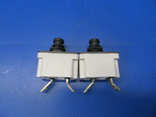 Klixon Circuit Breaker 5 Amp P/N MS24510A-5 LOT OF 2 (0318-274)