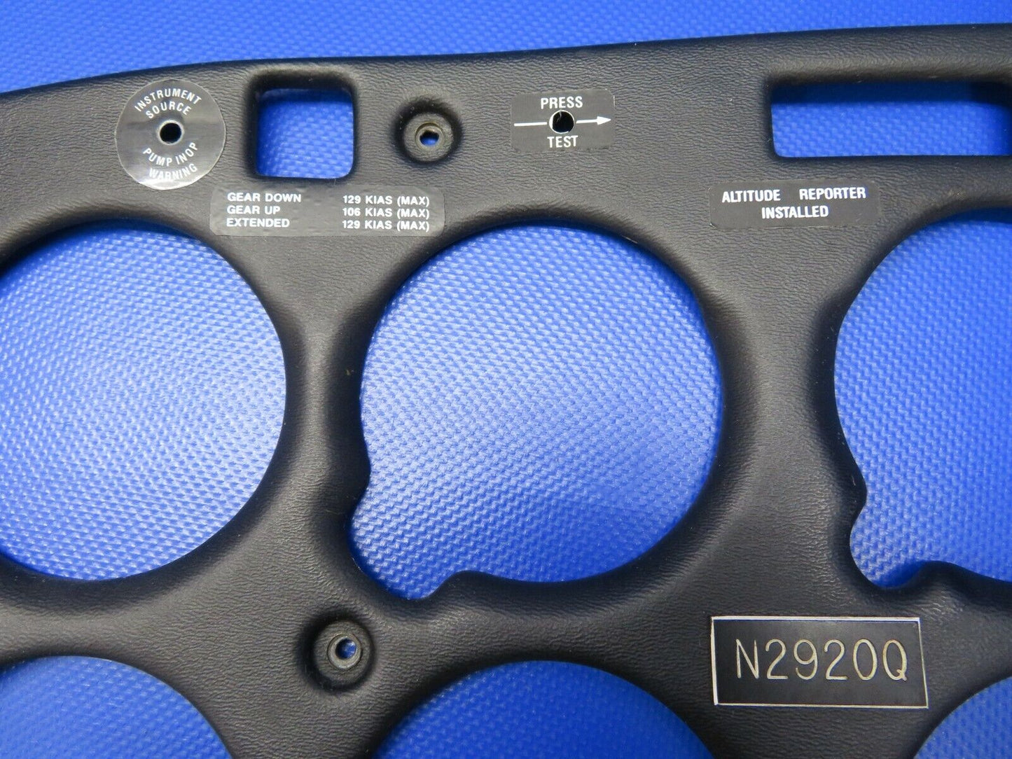 Piper PA-32R-300 Lance Instrument Panel Overlay Cover 9 Piece Set (1220-536)
