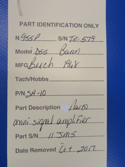 Narco Omni Signal Amplifier P/N SA-10 (1017-80)