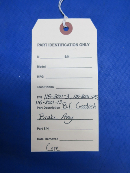 B.F. Goodrich Brake Assembly P/N 115-8001-3 CORE (1123-642)