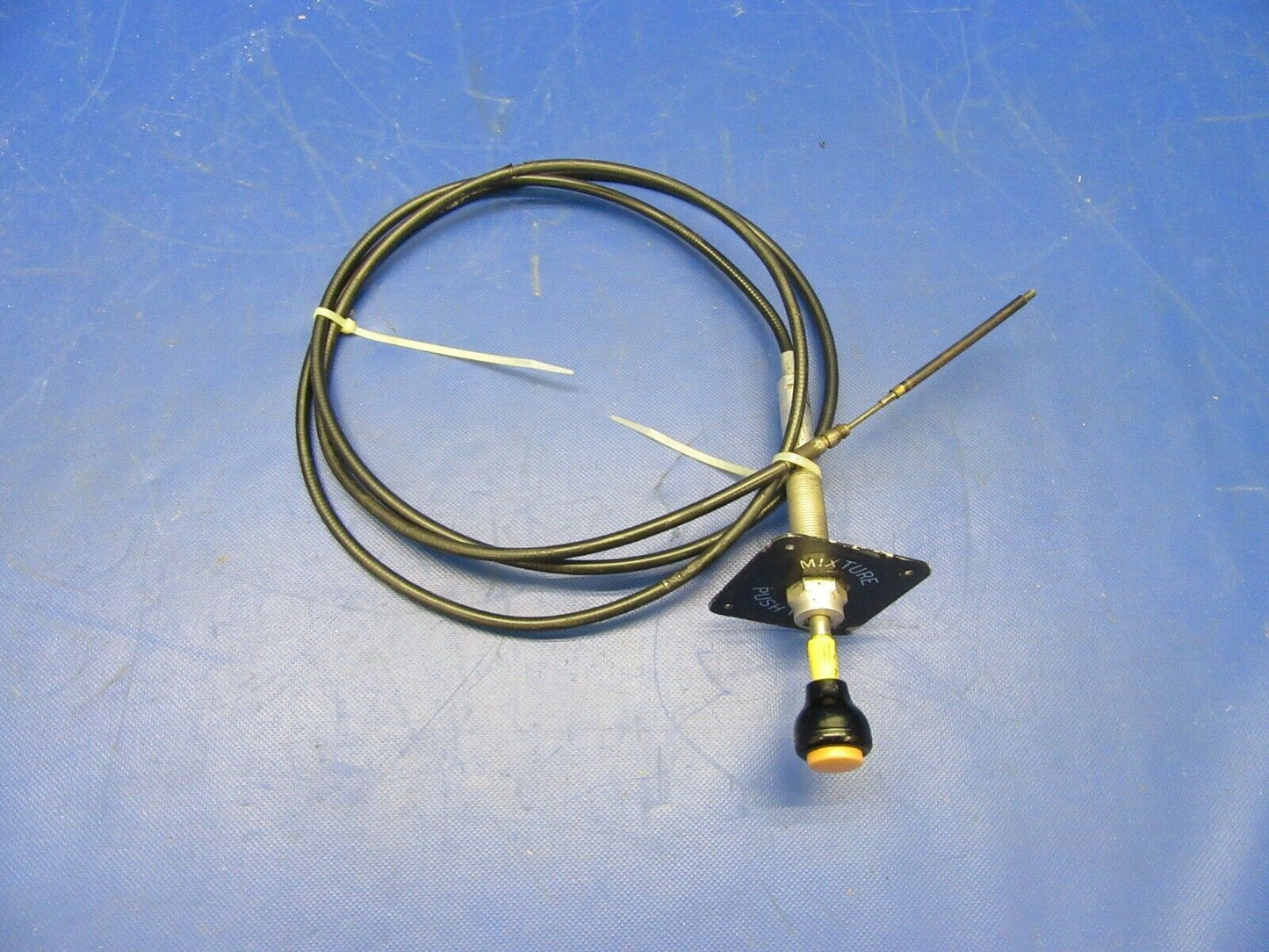 Brantly B2B Helicopter Mixture Control Cable Measures 113" Push Rich (0921-488)
