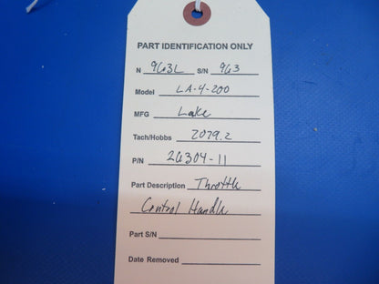 Lake LA-4-200 Throttle Control Handle P/N 26304-11 (1222-823)