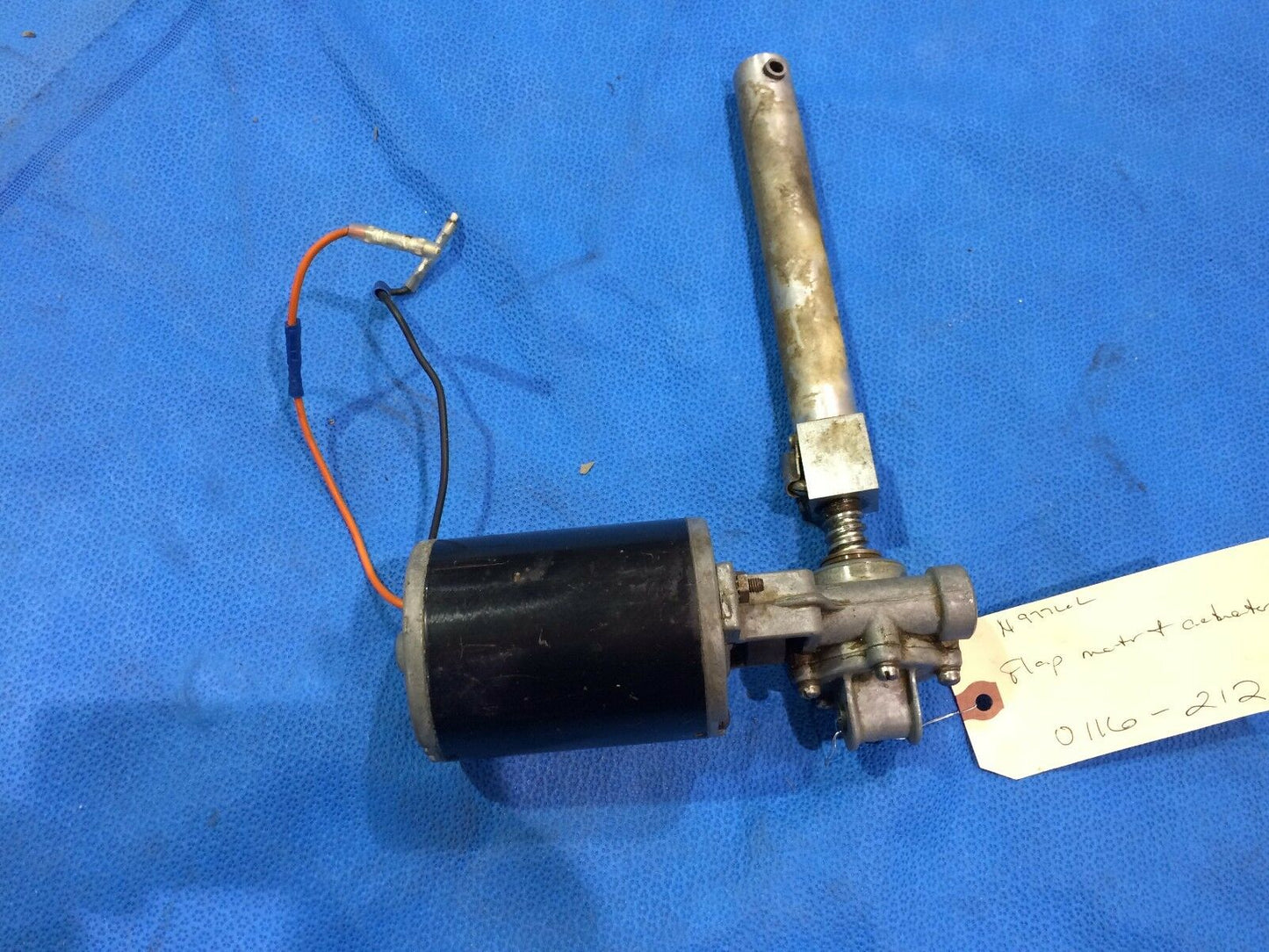 Beech Sierra Flap Motor Actuator 12VDC P/N PV2313Q (0116-212)
