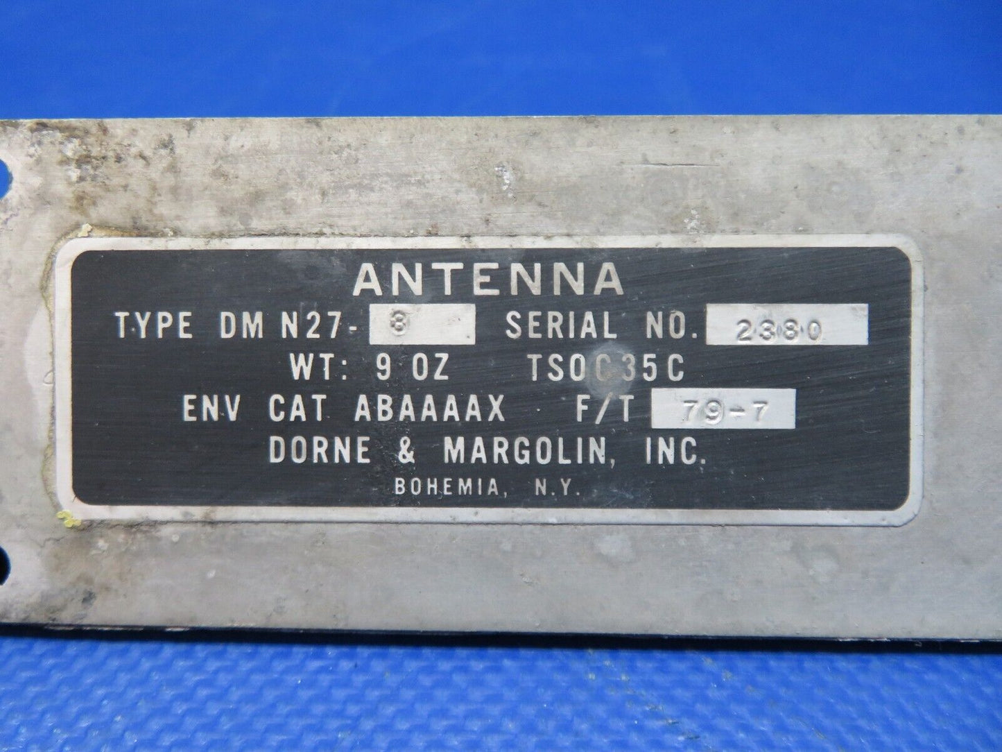 Dorne & Margolin Marker Beacon Antenna P/N DM-N27-8 (0224-276)