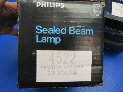 Philips / GE Sealed Beam Light 13V 250 Watts NOS Model 4522 LOT OF 7 (0621-855)