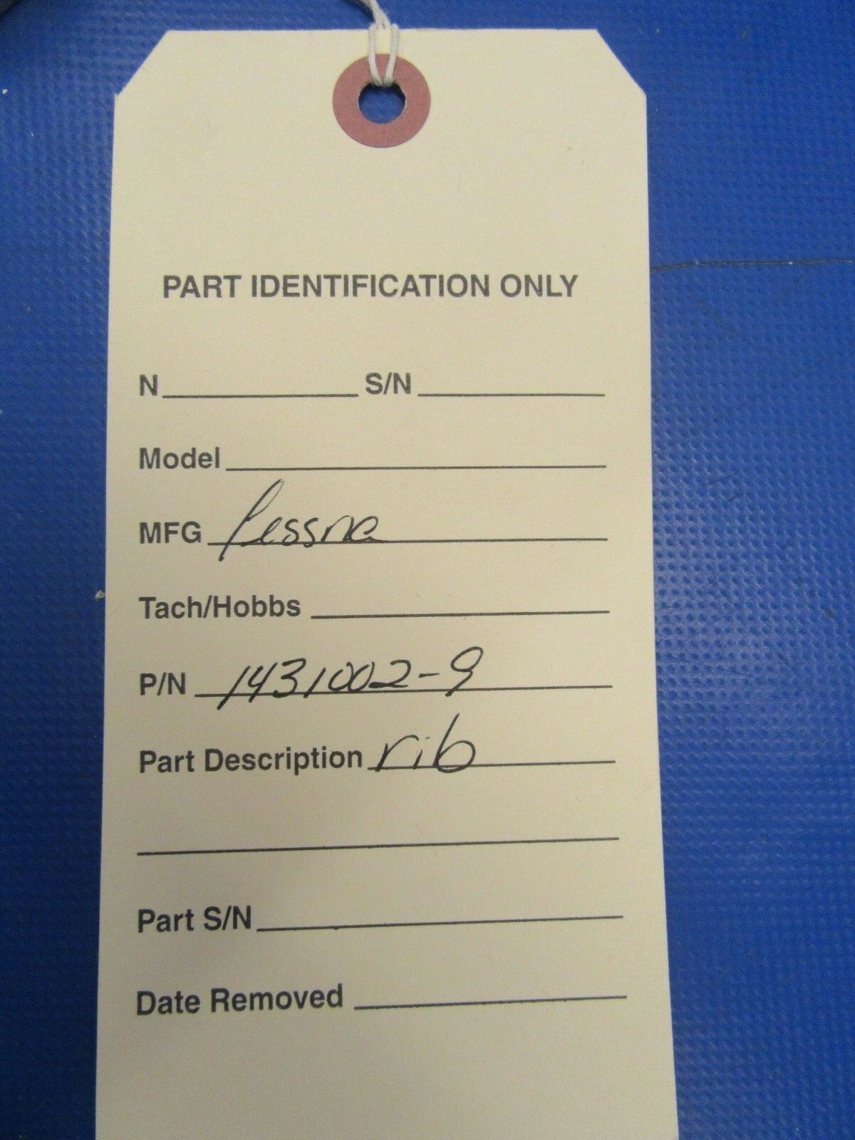 Cessna Rib P/N 1431002-9 NOS (0918-249)