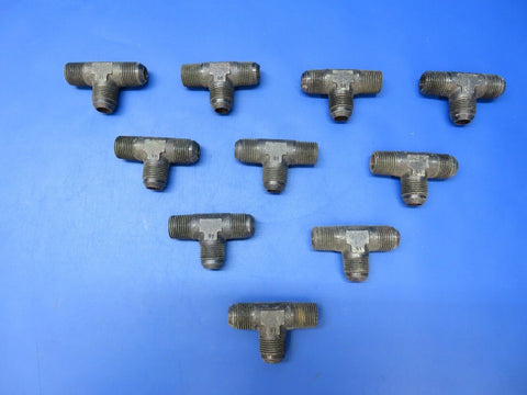 5/8" Tee Fitting Steel P/N AN826-10 LOT OF 10 (1222-313)