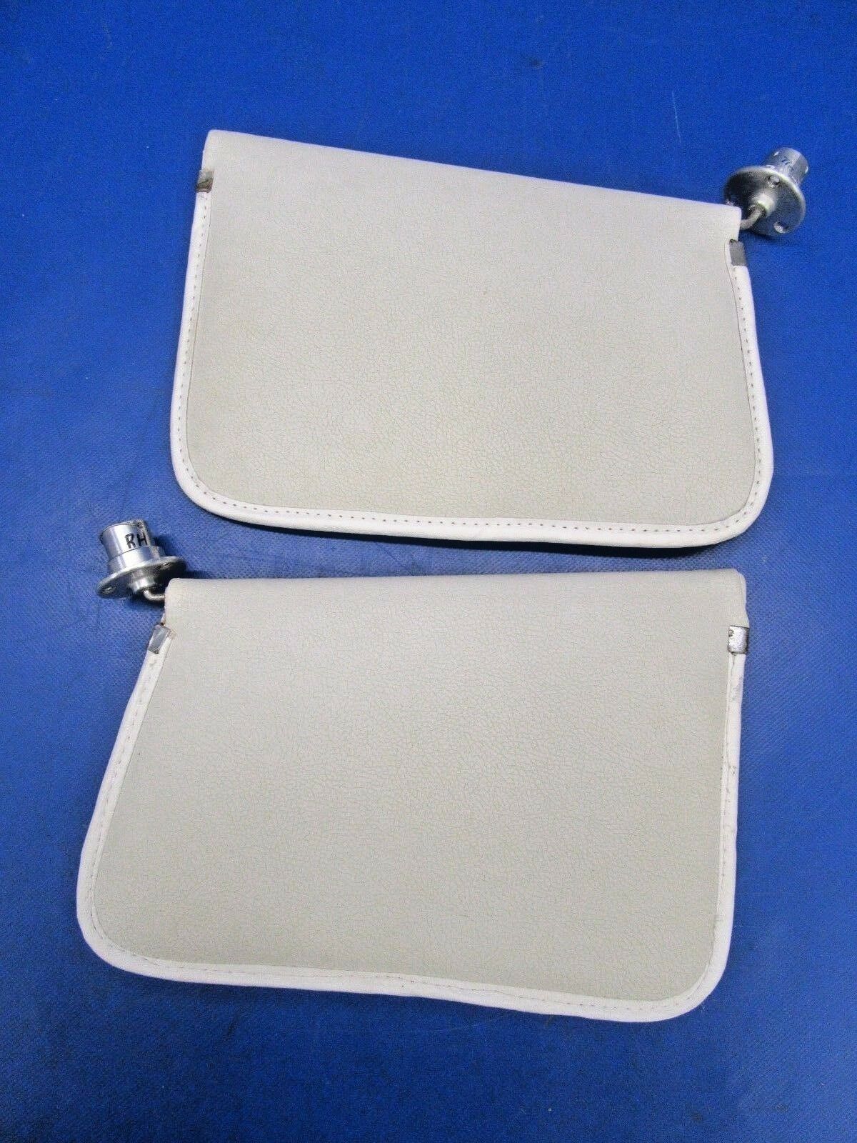 Beech Baron Sunvisors 1 Pair Light Gray P/N 106-530032-1 106-530032-3 (1018-344)