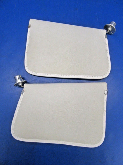 Beech Baron Sunvisors 1 Pair Light Gray P/N 106-530032-1 106-530032-3 (1018-344)