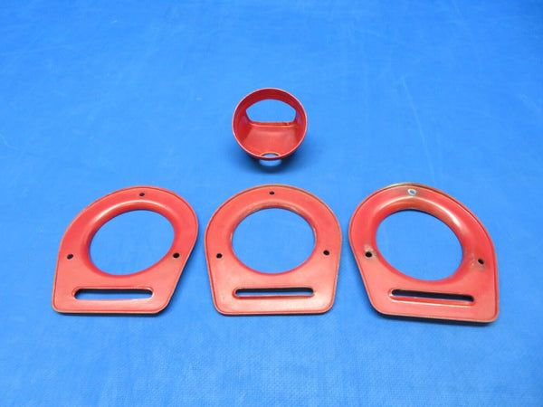 Piper PA-28R-180Air Vent Cup & Flanges Plastic P/N 65735-018 LOT OF 4 (1123-417)