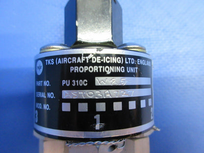 Beech 95-B55 Baron TKS De-Ice Proportioning Unit P/N PU310CW85 (0623-708)