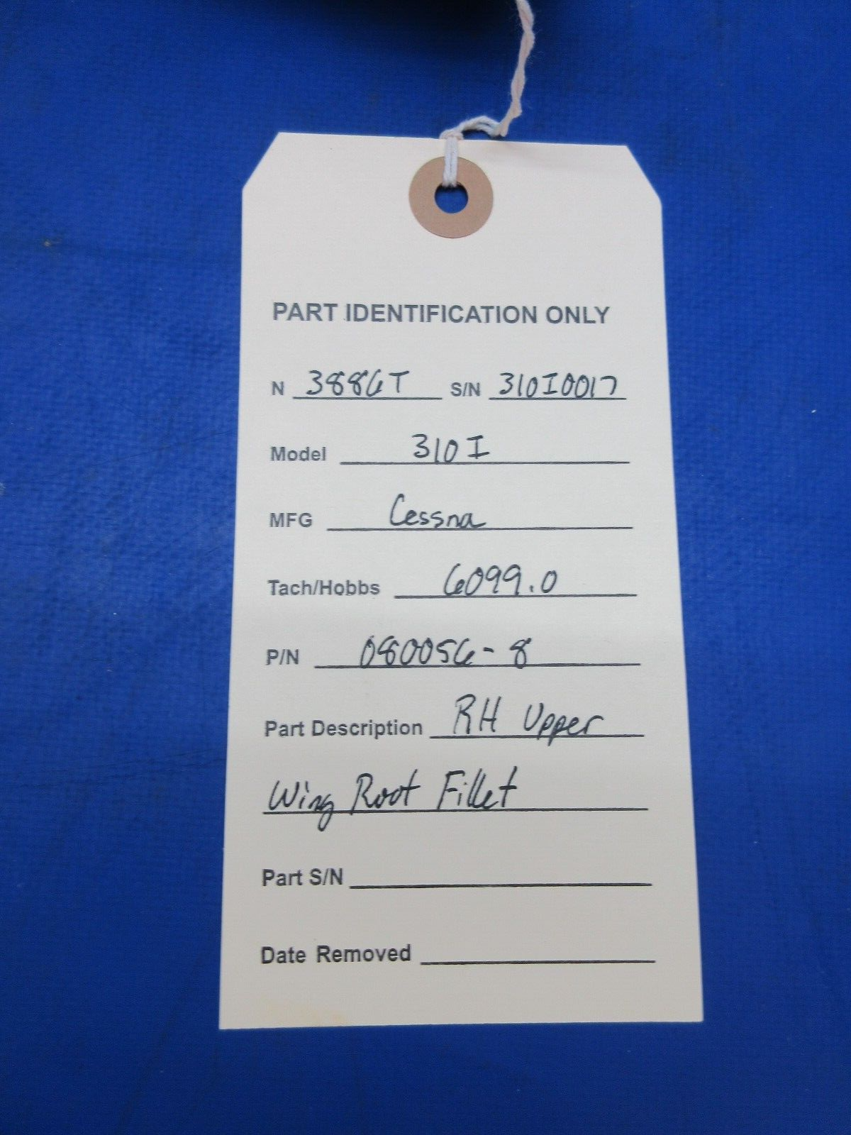 Cessna 310 / 310I RH Upper Wing Root Fillet P/N 0800056-8 (1023-724)
