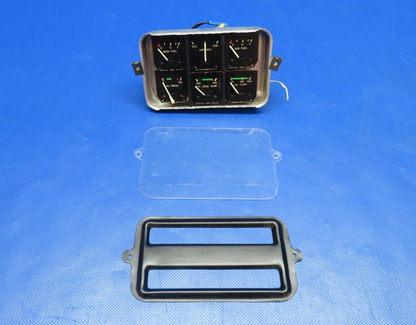 Bellanca 17-30A Stewart Warner Cluster Gauge P/N 436405 w/ WARRANTY (0224-1511)