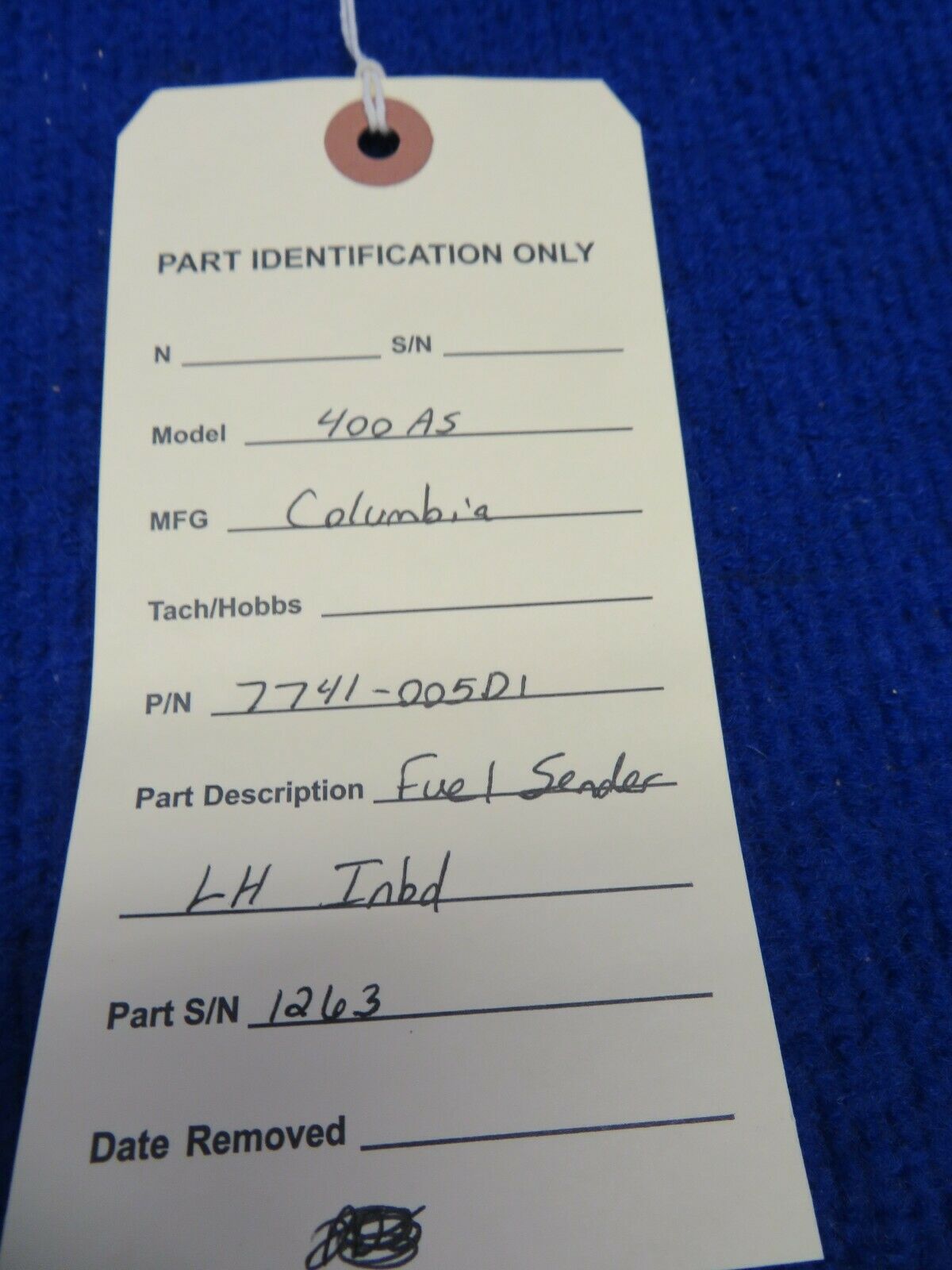 Columbia 400AS Fuel Sender LH Inboard P/N 7741-00501 (0422-394)