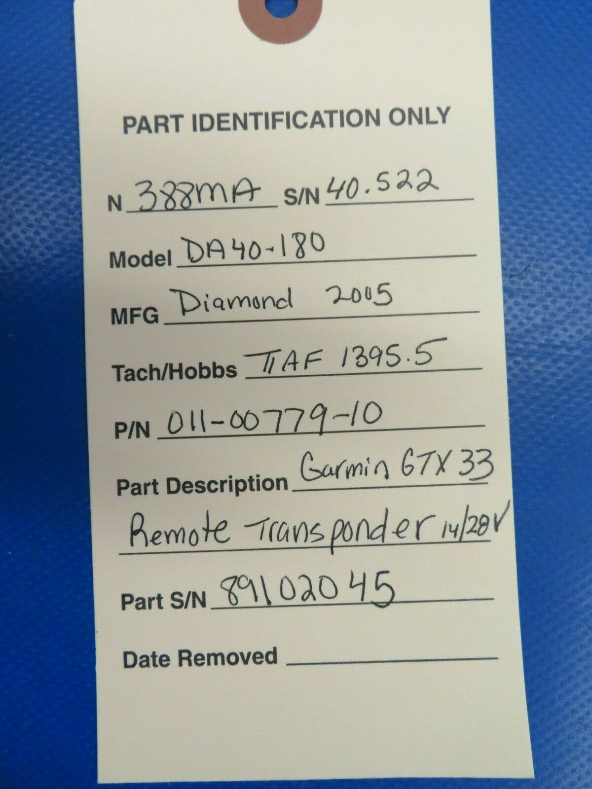 Garmin GTX 33 Remote Transponder 14V / 28V 011-00779-10 Guaranteed (0220-09)
