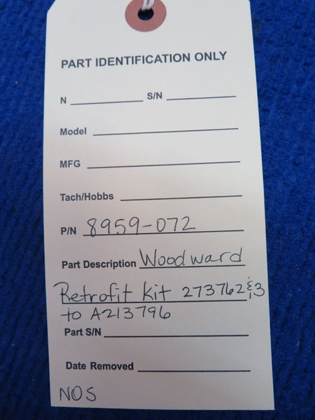 Woodward Prop Sync Connector Retrofit Kit P/N 8959-072 NOS (0622-498)