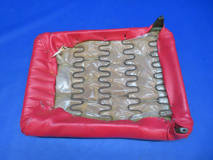 Cessna 120 Seat Assy Red Vinyl P/N 0413185, 0413185-1, 0411736 (0423-40)