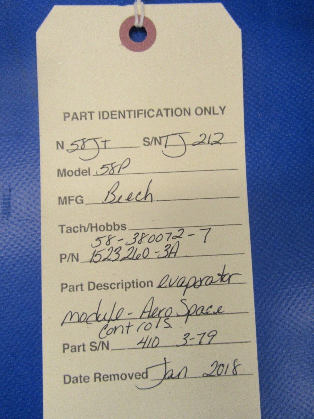 Beech Baron 58P Aero Space Controls Evaporator Module P/N 58-380072-7 (0418-54)