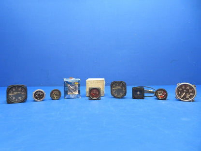 Aircraft Instruments Man Cave / Decoration LOT OF 9 (0923-481)