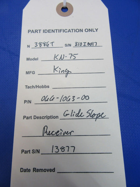 King KN-75 Glideslope Receiver 14/28V P/N 066-1063-00 (0923-20)