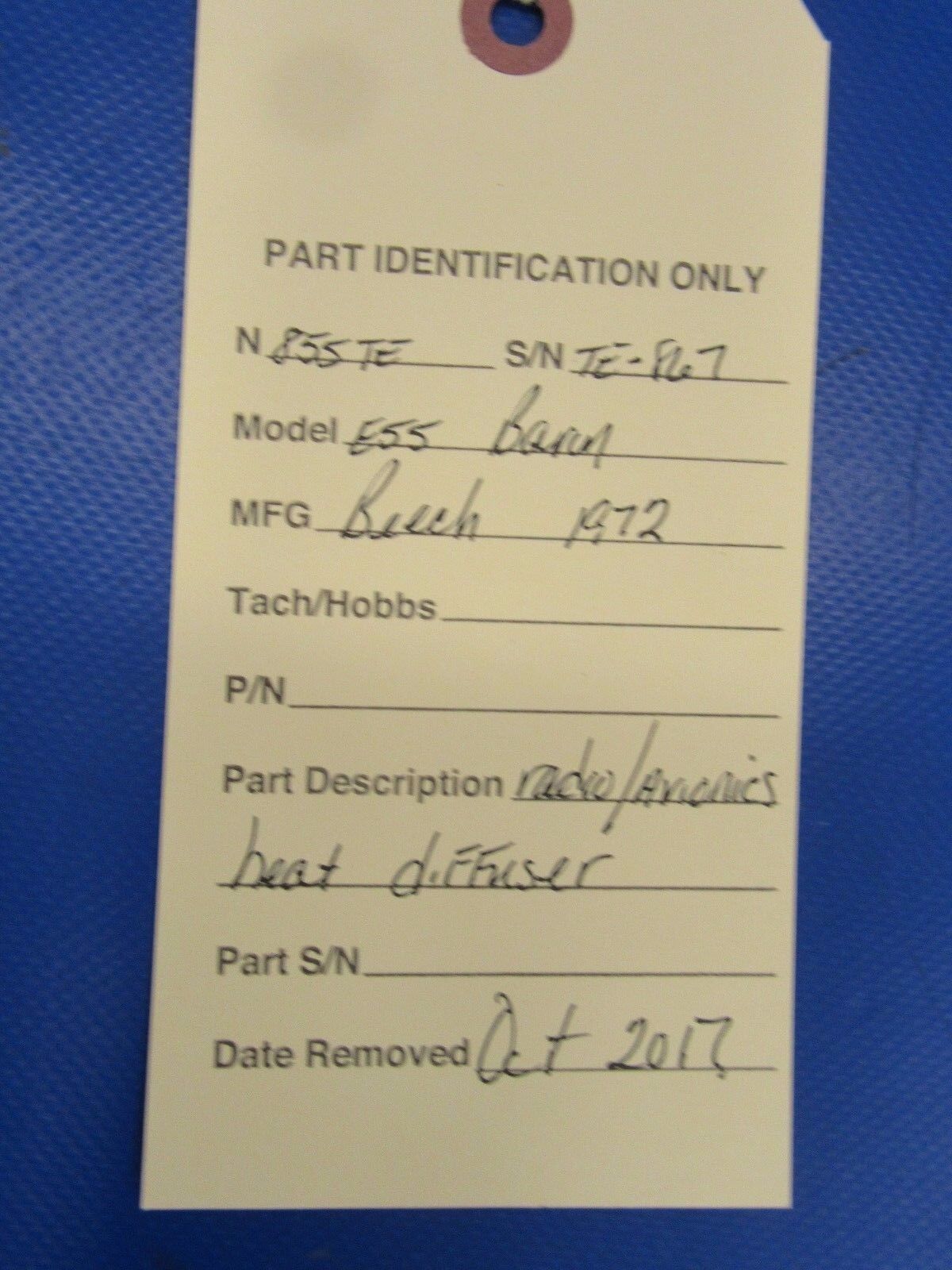 Beech Baron E55 Radio / Avionics Heat Diffuser (1117-41)