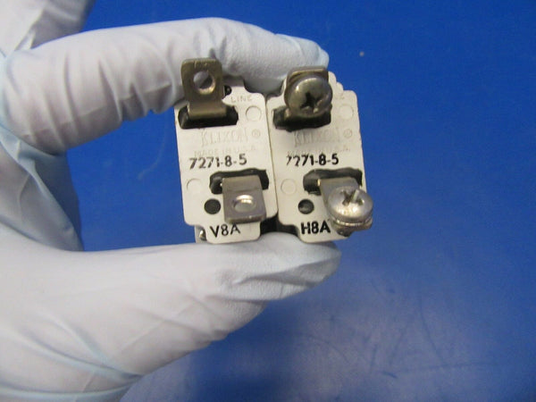 Klixon Circuit Breaker 5 Amp P/N MS24510A-5 LOT OF 2 (0318-274)
