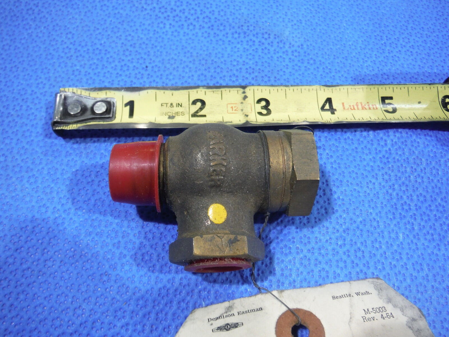 Parker Check Valve, Copper Alloy,  P/N 407LDT8  (815-57)