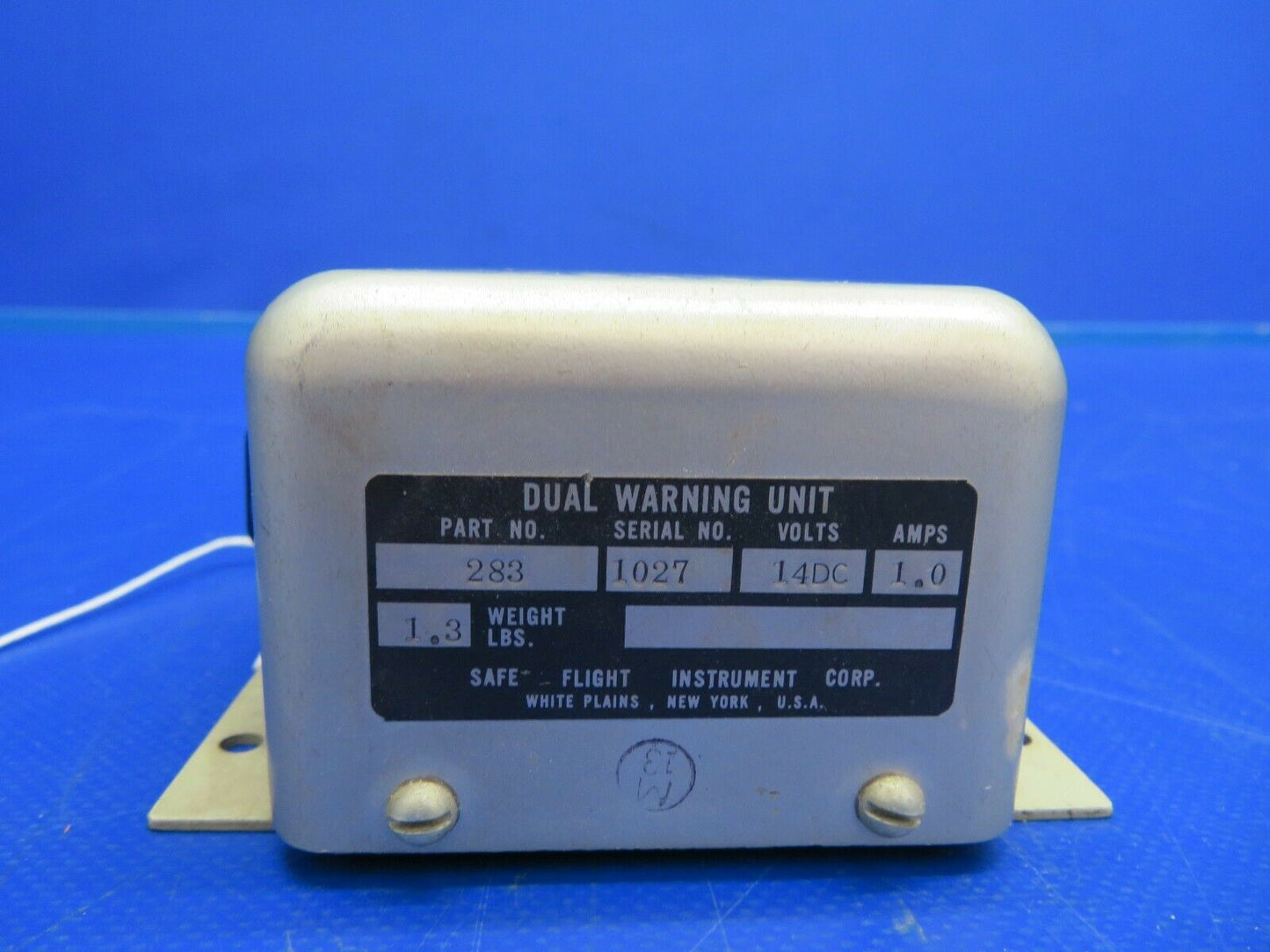 Mooney 800185 Safe Flight Dual Warning Unit 14 V P/N 283 (0720-858)