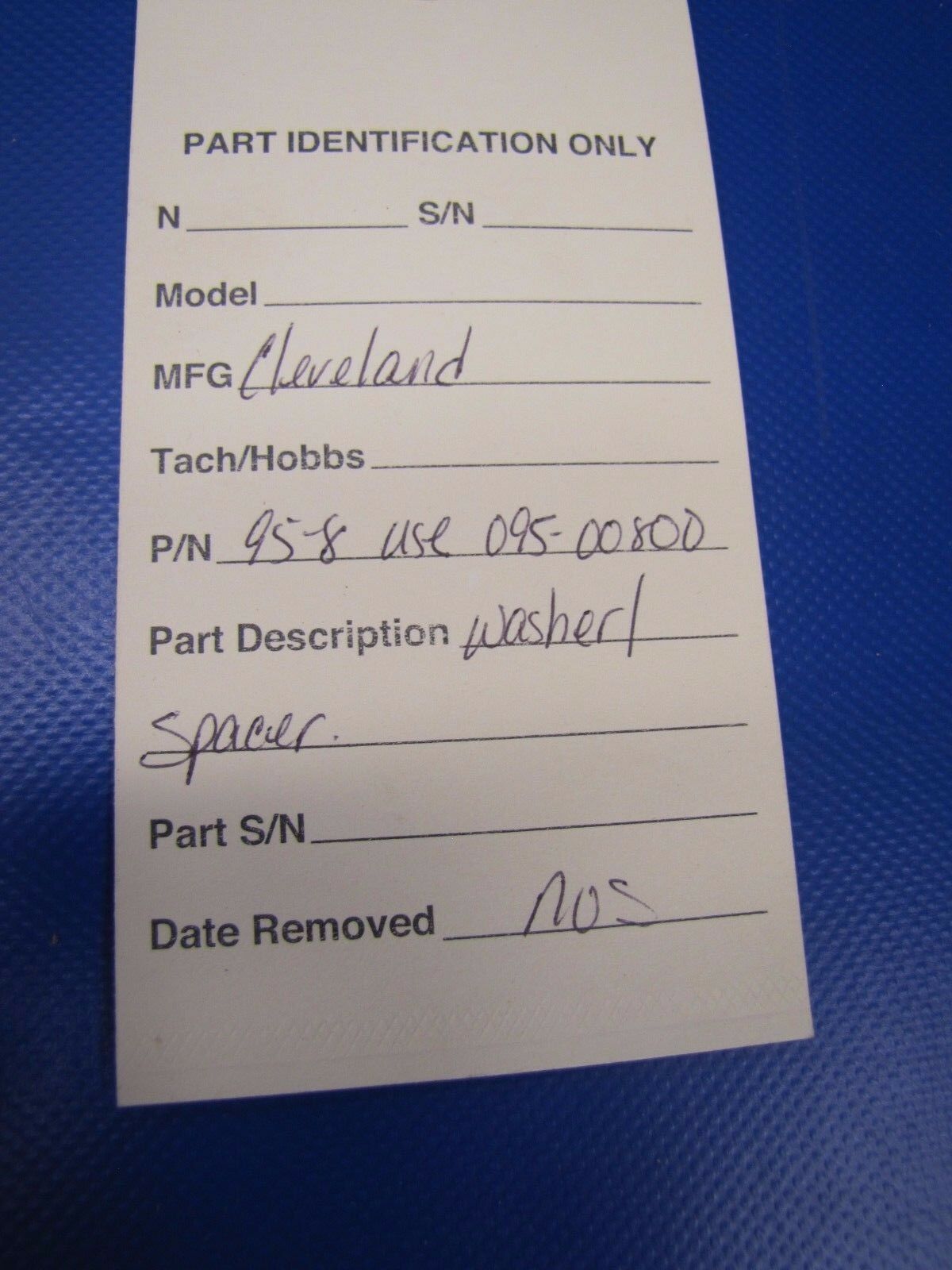 Cleveland Washer / Spacer P/N 95-8 & 095-00800 NOS LOT OF 3 (0517-113)