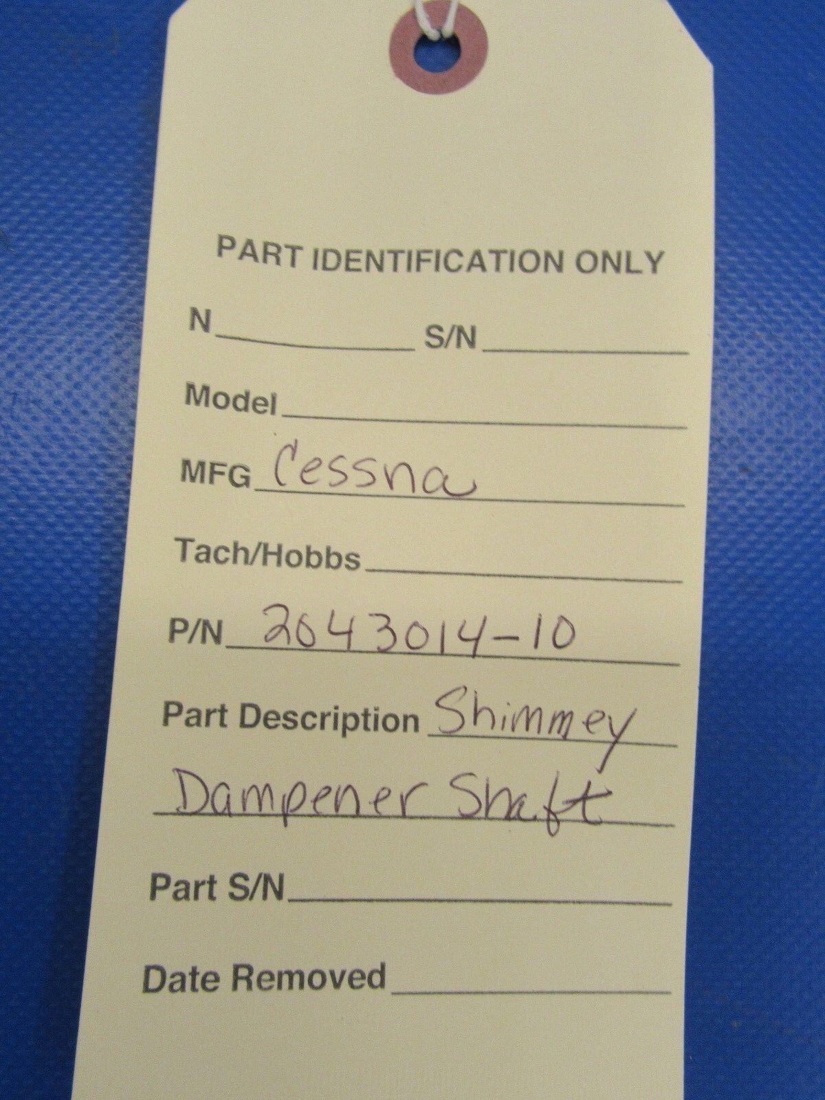 Cessna Shimmy Dampener Shaft P/N 2043014-9 (0818-72)